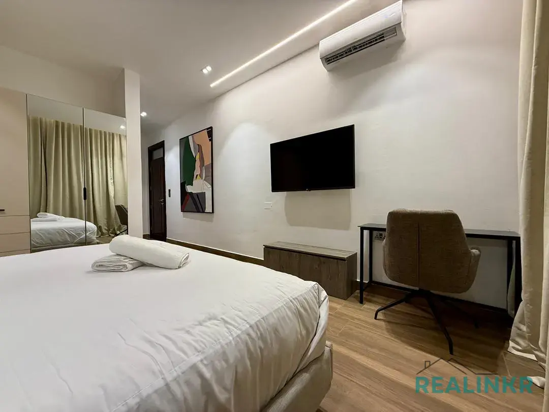 A fully furnished 2 bedroom apartment